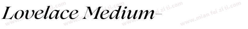 Lovelace Medium字体转换